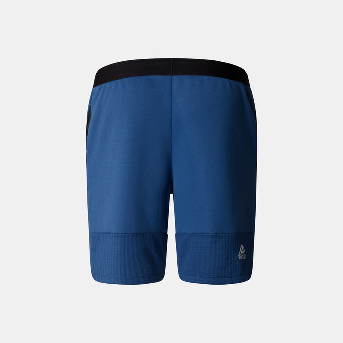 The North Face Men's Mountain Athletics Fleece Shorts Blue The North Face Men's Mountain Athletics Fleece Shorts Blue image number 1