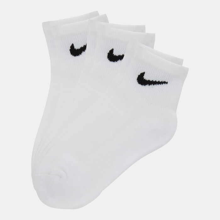 Nike Kids' NHN Basic Quarter Socks (3 Pack) White Nike Kids' NHN Basic Quarter Socks (3 Pack) White image number 0