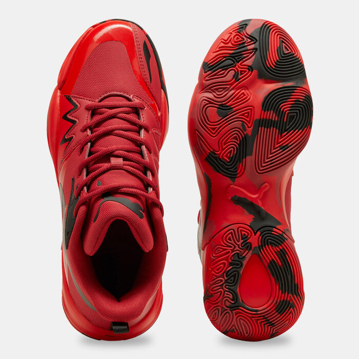PUMA Men's Genetics Basketball Shoes Red PUMA Men's Genetics Basketball Shoes Red image number 3