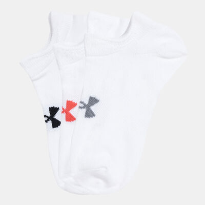 Under Armour UA Women's Essential No-Show Ankle Socks (6 Pack) White Under Armour UA Women's Essential No-Show Ankle Socks (6 Pack) White