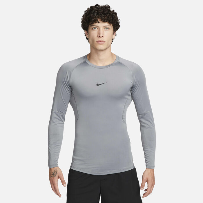 Nike Men's Pro Dri-FIT Training Top Grey Nike Men's Pro Dri-FIT Training Top Grey image number 0