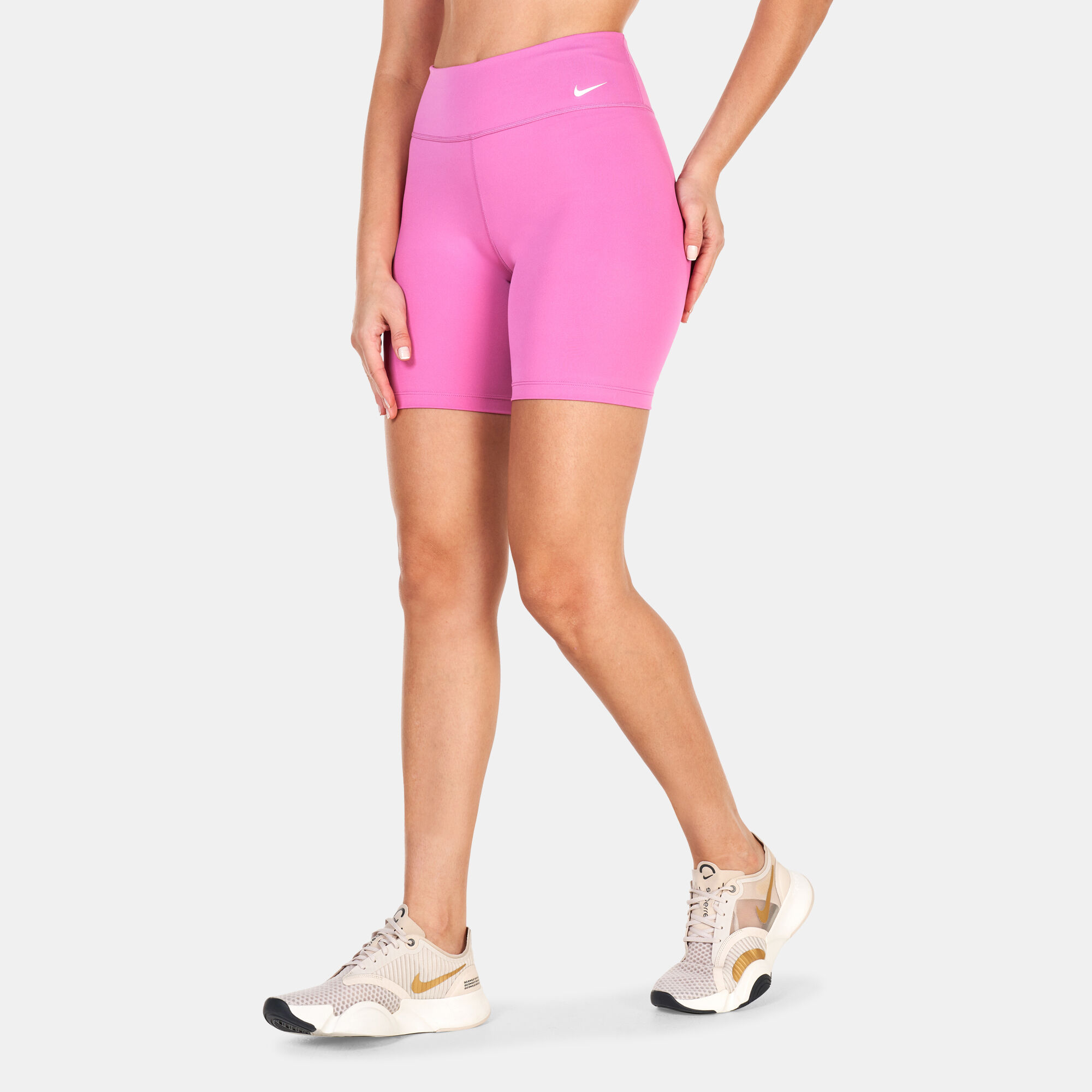 Pink nike biker shorts cheap