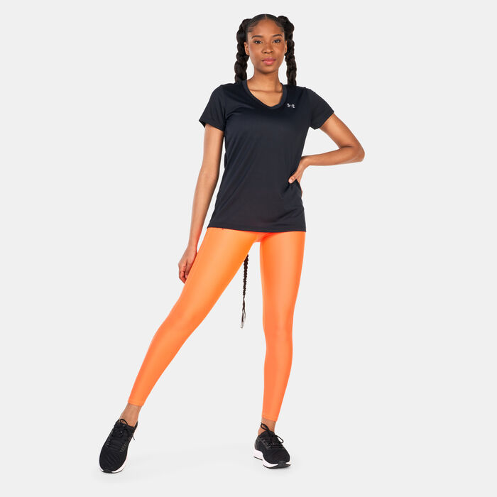 Under Armour Women's Armour Branded Leggings Orange Under Armour Women's Armour Branded Leggings Orange image number 2