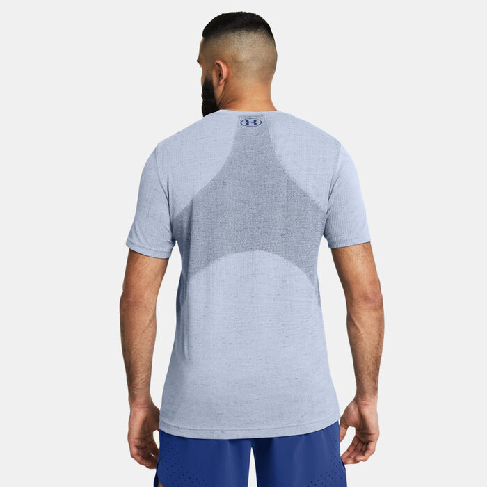 Under Armour Men's Vanish Seamless T-Shirt Blue Under Armour Men's Vanish Seamless T-Shirt Blue image number 1