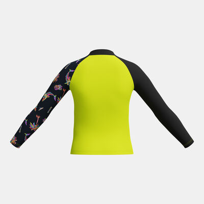 Speedo Kids' Printed Swimming Rashguard yellow