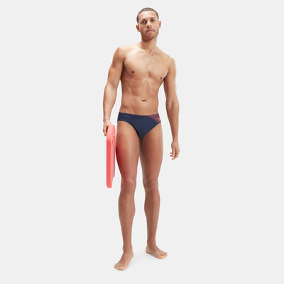 Speedo Men's Medley Logo Swimming Briefs (7cm) Blue