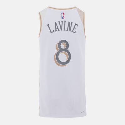 Nike Men's 24/25 NBA Chicago Bulls Zach LaVine City Edition Replica Swingman Basketball Jersey White