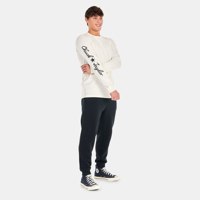 Converse Logo Placement Script Star T-Shirt White Converse Logo Placement Script Star T-Shirt White image number 2