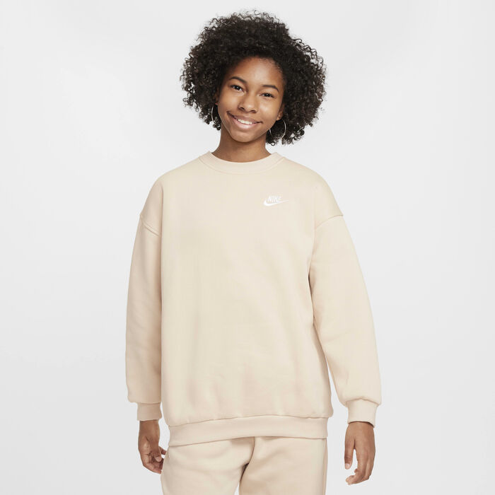 Nike Kids' Sportswear Club Fleece Sweatshirt Beige Nike Kids' Sportswear Club Fleece Sweatshirt Beige image number 0