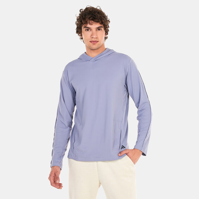 adidas Men's Yoga Graphic Training Hoodie Grey image number 0