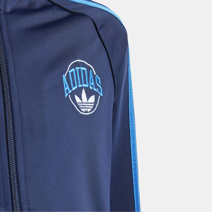 adidas Originals Kids' VRCT SST Track Jacket Blue adidas Originals Kids' VRCT SST Track Jacket Blue image number 2