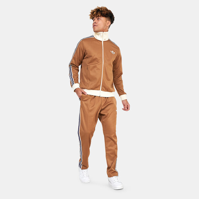 adidas Originals Men's Adicolor Heritage Now Striped Track Top Brown adidas Originals Men's Adicolor Heritage Now Striped Track Top Brown image number 2