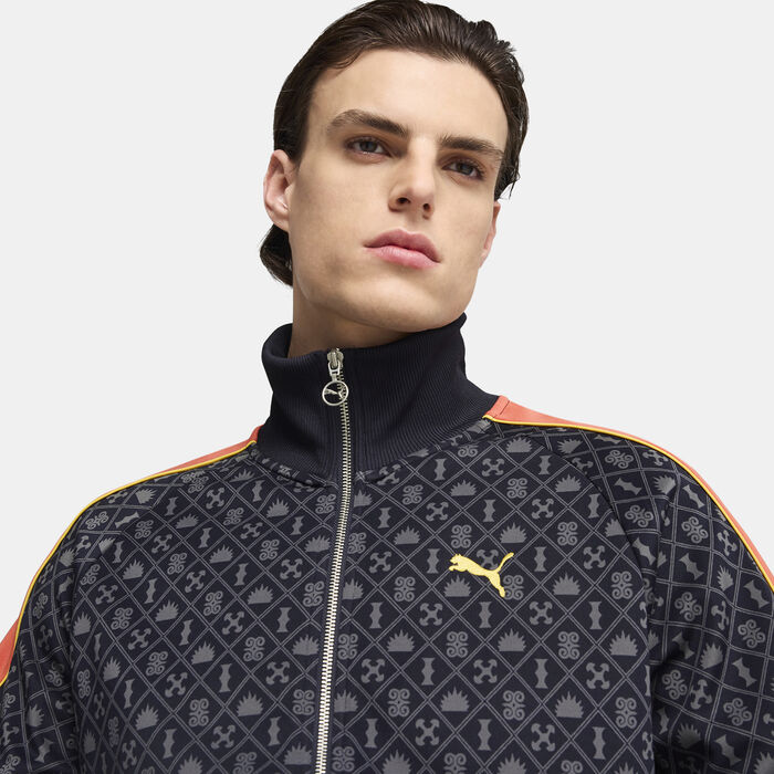 PUMA Men's RTU Values Track Jacket Blue image number 3