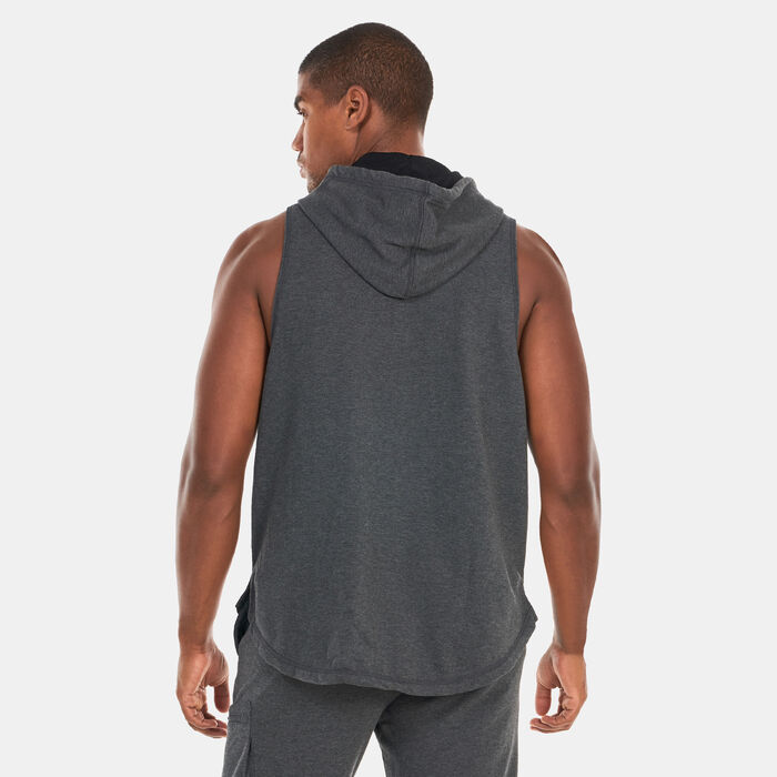SQUATWOLF Men's Sleeveless Hoodie Black SQUATWOLF Men's Sleeveless Hoodie Black image number 1