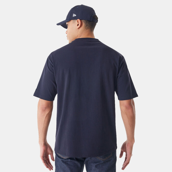 New Era Men's MLB New York Yankees Script Graphic T-Shirt Blue New Era Men's MLB New York Yankees Script Graphic T-Shirt Blue image number 1
