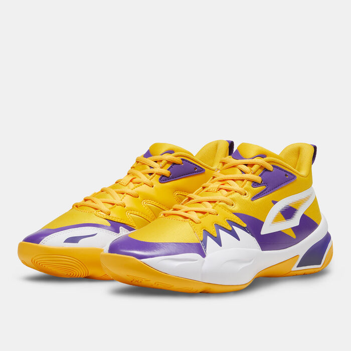PUMA Men's Genetics Basketball Shoes yellow PUMA Men's Genetics Basketball Shoes yellow image number 1