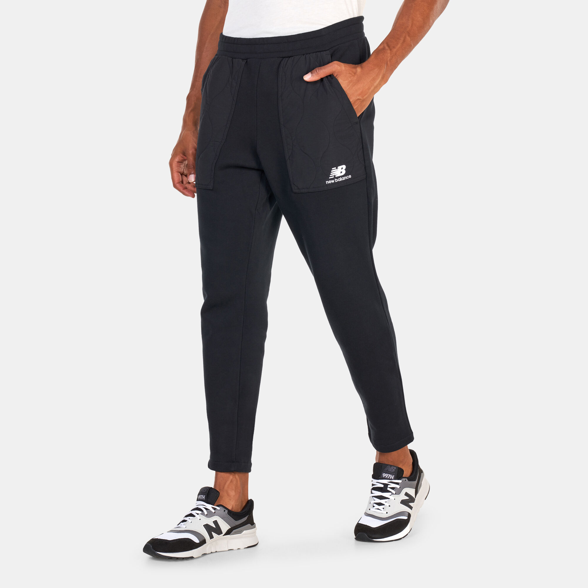 Buy New Balance Men s Athletics Quilted Fleece Pants Black in KSA SSS
