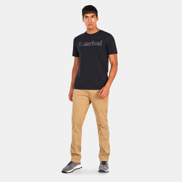 Timberland Men's Linear Logo Seasonal Camo T-Shirt Black Timberland Men's Linear Logo Seasonal Camo T-Shirt Black image number 2