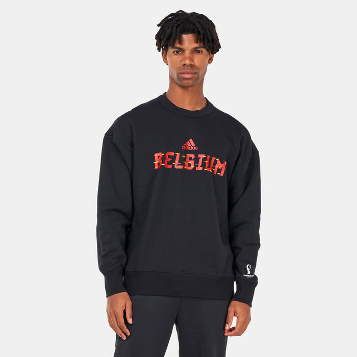 adidas Men's FIFA World Cup 2022™ Belgium Sweatshirt Black adidas Men's FIFA World Cup 2022™ Belgium Sweatshirt Black image number 0