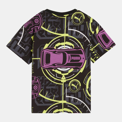 PUMA Kids' HOT WHEELS Printed T-Shirt Black
