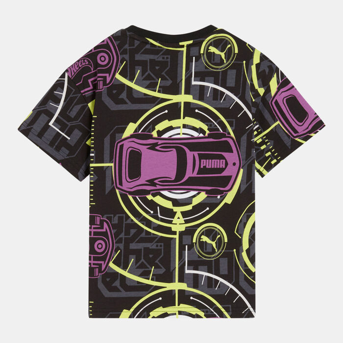 PUMA Kids' HOT WHEELS Printed T-Shirt Black image number 1