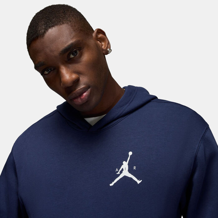 Jordan Men's Jumpman Fleece Hoodie Blue Jordan Men's Jumpman Fleece Hoodie Blue image number 3