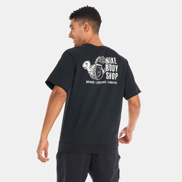 Nike Men's Dri-FIT Fitness Crew T-Shirt Black image number 1