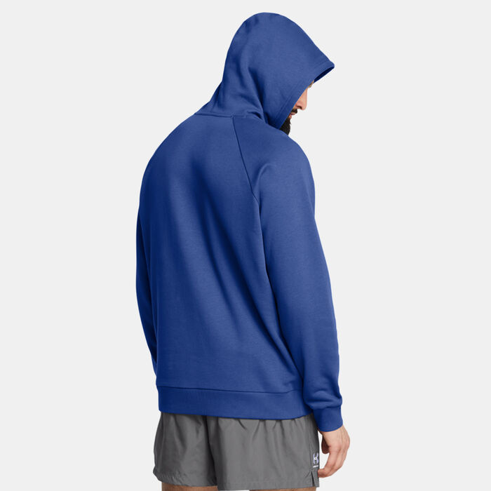 Under Armour Men's UA Rival Fleece Hoodie Blue Under Armour Men's UA Rival Fleece Hoodie Blue image number 1