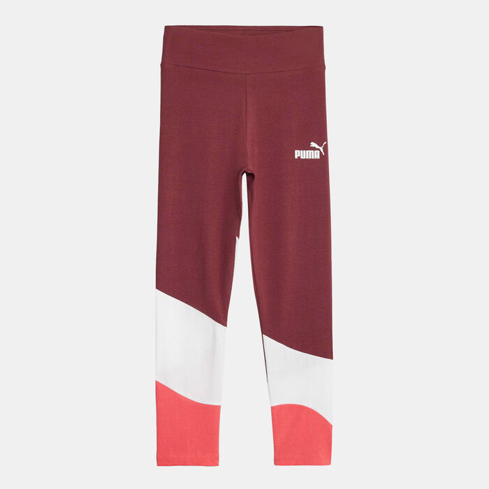 PUMA Kids' Power Cat Leggings Maroon image number 0