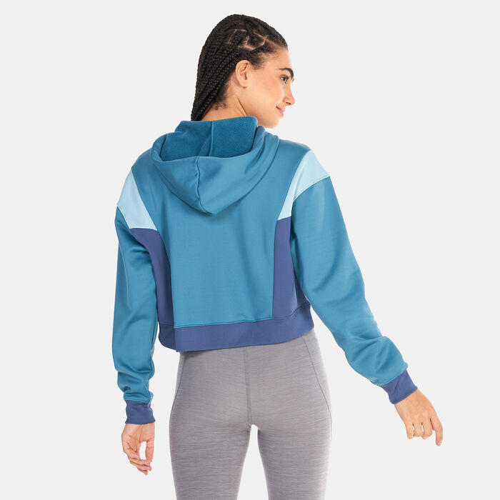 Nike Women's Therma-FIT All Time Hoodie Blue Nike Women's Therma-FIT All Time Hoodie Blue image number 1