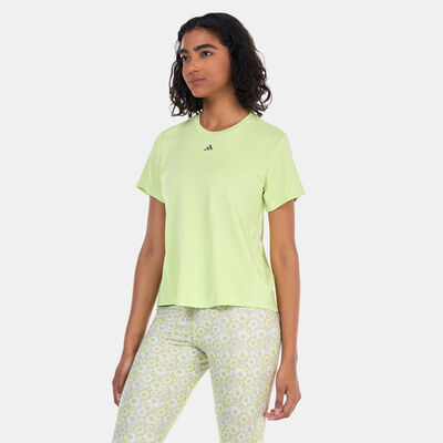 adidas Women's HIIT HEAT.RDY Sweat-Conceal Training T-Shirt Green