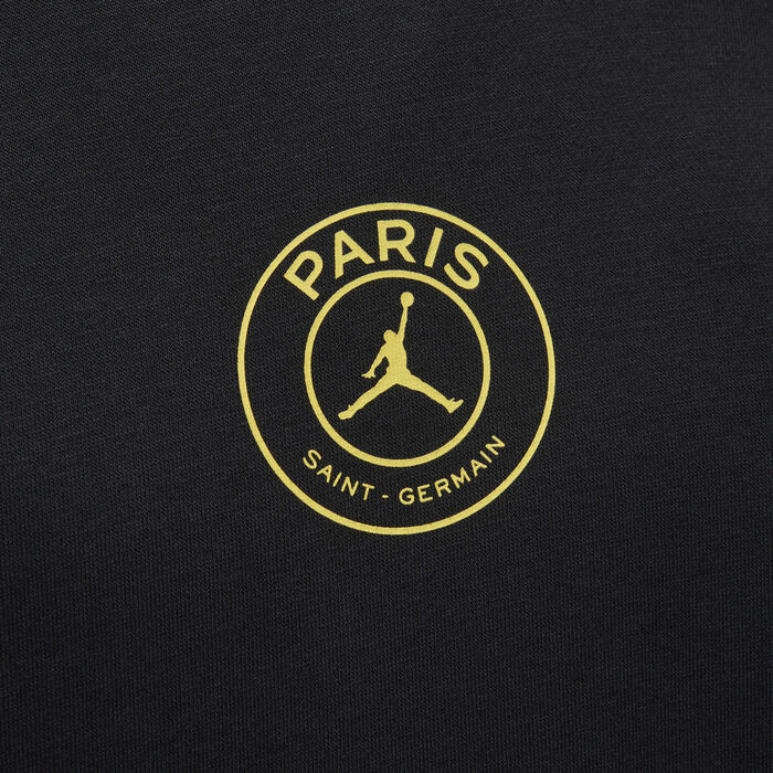 Jordan Men's Paris Saint-Germain Fleece Hoodie Black Jordan Men's Paris Saint-Germain Fleece Hoodie Black image number 3