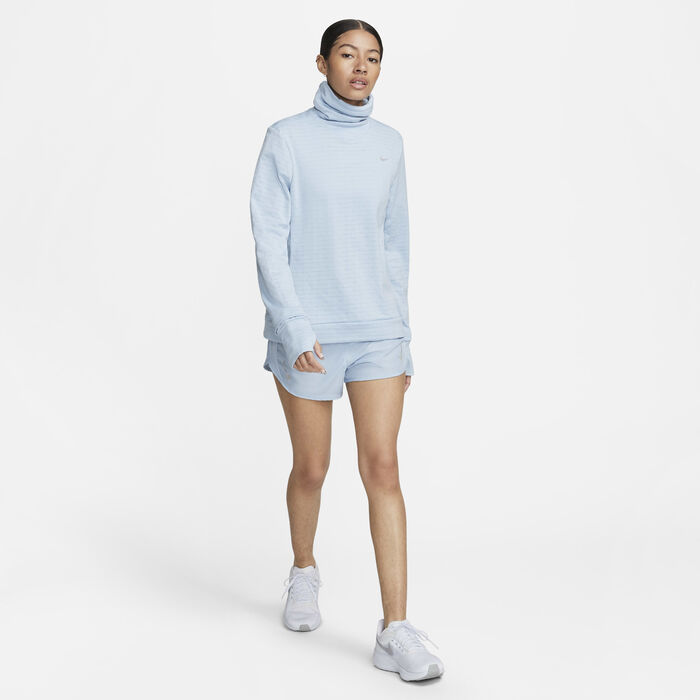 Nike Women's Therma-FIT Swift Element Running Top Blue Nike Women's Therma-FIT Swift Element Running Top Blue image number 5