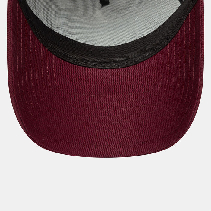 New Era Men's Patch Trucker Cap Red New Era Men's Patch Trucker Cap Red image number 4