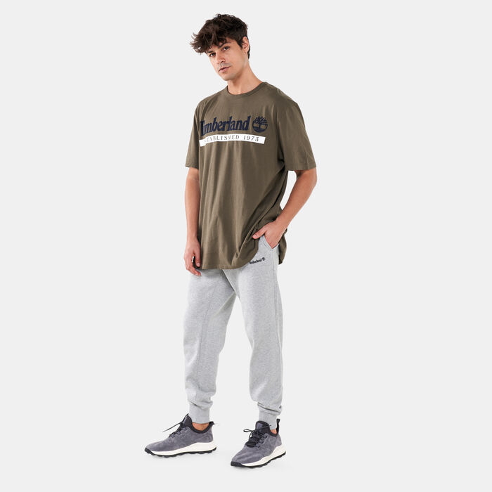 Timberland Men's Small Logo Sweatpants Grey image number 2