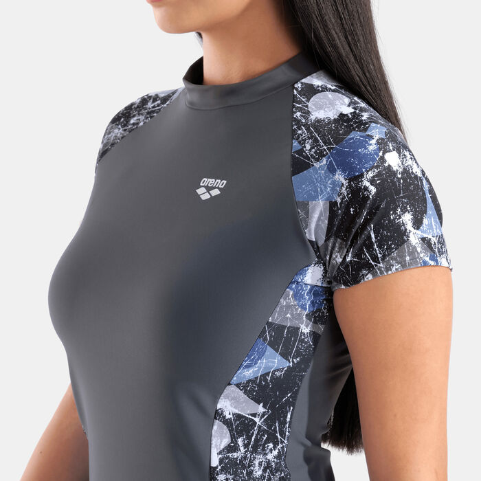 Arena Women's Modesty Swimming Rashguard Multi-Color Arena Women's Modesty Swimming Rashguard Multi-Color image number 4