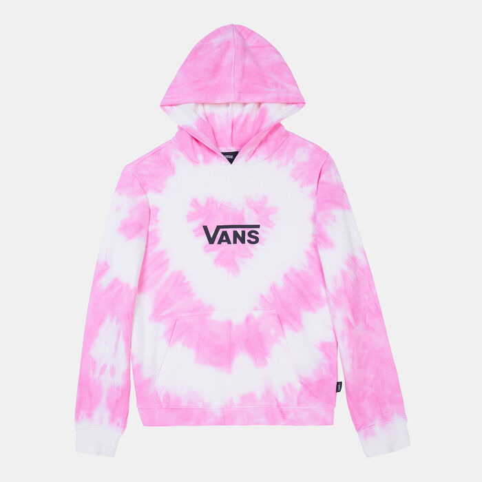 Vans Women's Tie Dye Heart Hoodie Pink Vans Women's Tie Dye Heart Hoodie Pink image number 0