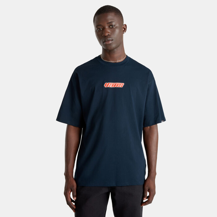 Vans Men's Retro V T-Shirt Blue Vans Men's Retro V T-Shirt Blue image number 0