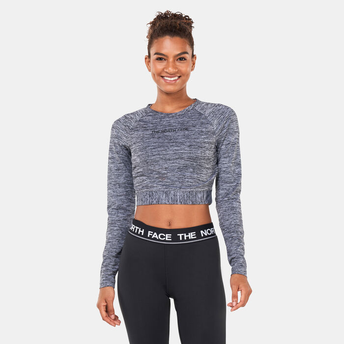 The North Face Women's Stretchy Crop Top White The North Face Women's Stretchy Crop Top White image number 0