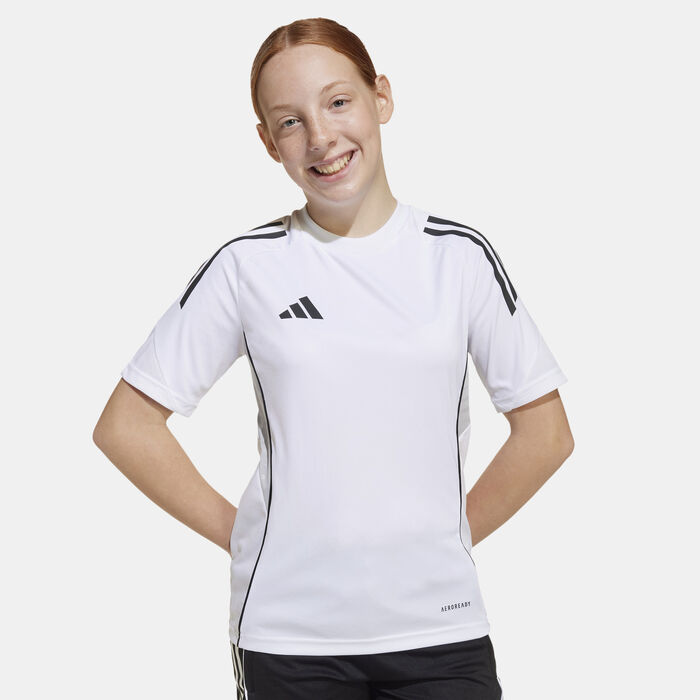 adidas Kids' Tiro 25 Competition Training Football Top White image number 4