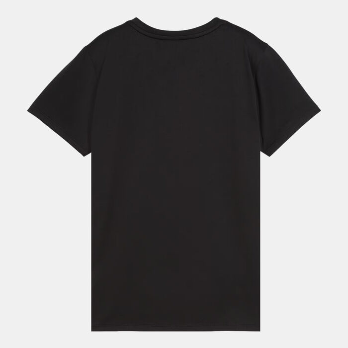 PUMA Women's Train All Day Logo Training T-Shirt Black PUMA Women's Train All Day Logo Training T-Shirt Black image number 1