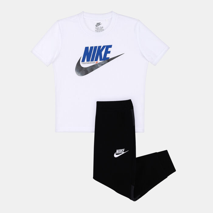 Nike Kids' Sportswear T-Shirt and Pants Set Black Nike Kids' Sportswear T-Shirt and Pants Set Black image number 0