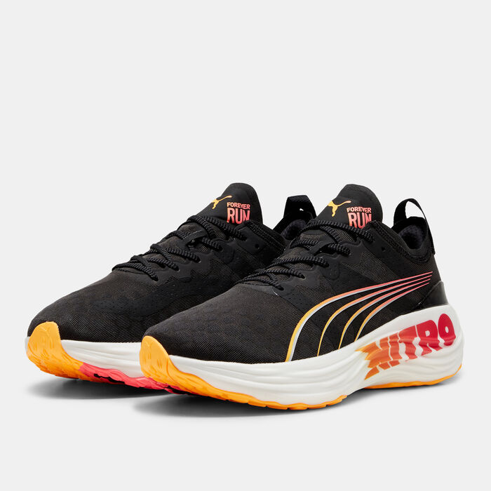 PUMA Men's ForeverRun NITRO Running Shoes Black PUMA Men's ForeverRun NITRO Running Shoes Black image number 1