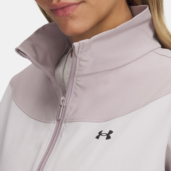 Under Armour Women's Rival Woven Jacket Grey Under Armour Women's Rival Woven Jacket Grey image number 2
