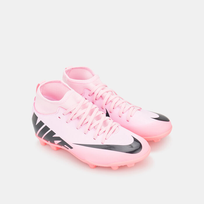 Nike Kids' Mercurial Superfly 9 Club Multi-Ground High-Top Football Shoes (Younger and Older Kids) Pink Nike Kids' Mercurial Superfly 9 Club Multi-Ground High-Top Football Shoes (Younger and Older Kids) Pink image number 1