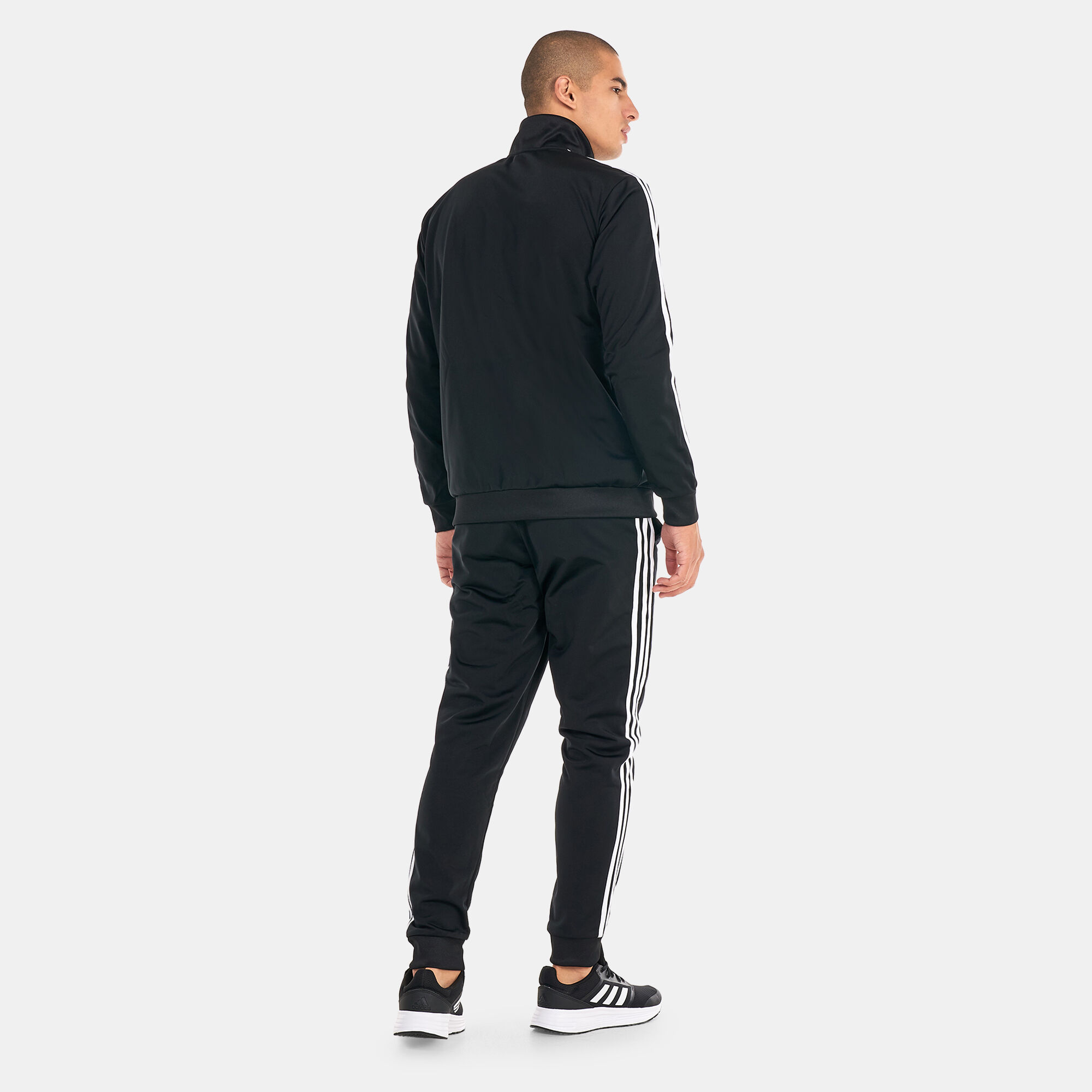 Men s Basic 3 Stripes Tricot Training Tracksuit Black adidas in KSA SSS