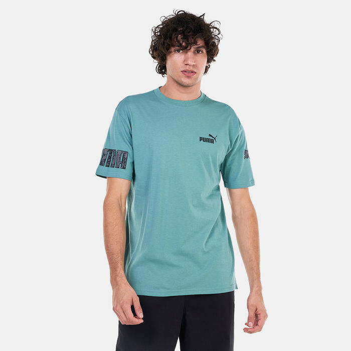 PUMA Men's POWER T-Shirt Green PUMA Men's POWER T-Shirt Green image number 0
