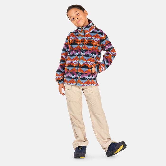 Columbia Kids' Zing™ III Printed Fleece Jacket Blue Columbia Kids' Zing™ III Printed Fleece Jacket Blue image number 2