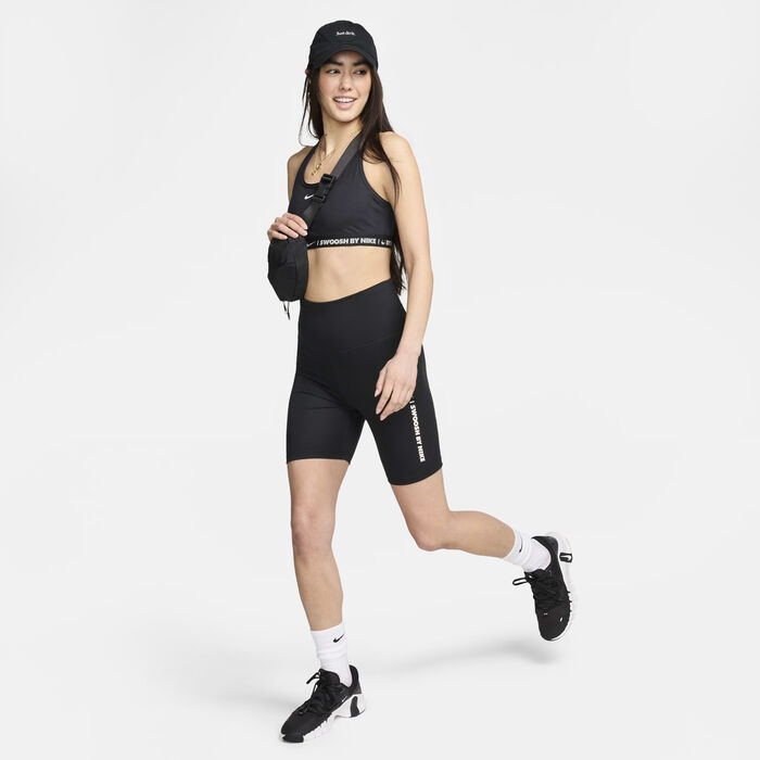 Nike Women's One High-Waisted Biker Shorts Black Nike Women's One High-Waisted Biker Shorts Black image number 8