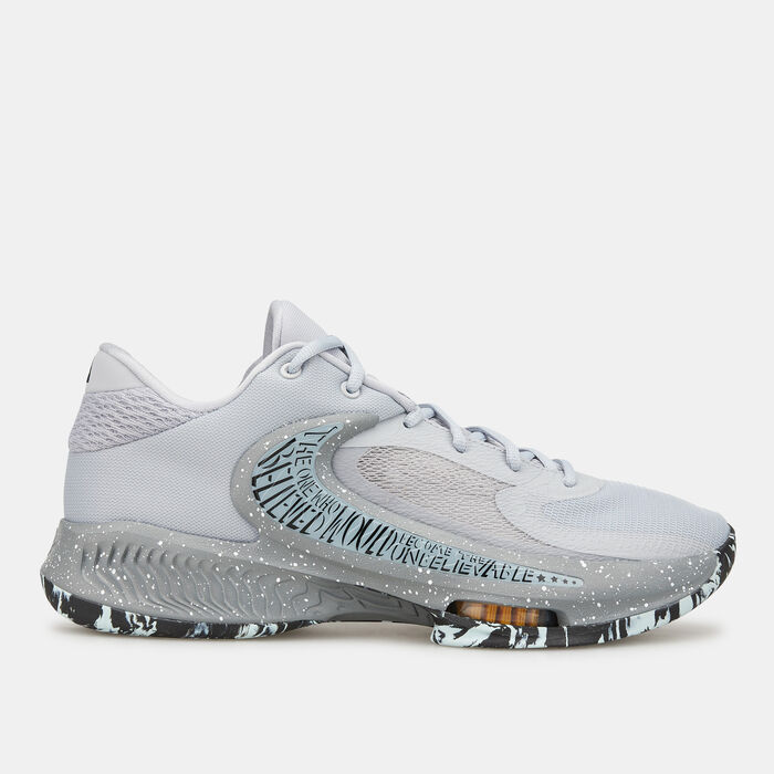 Nike Men's Zoom Freak 4 Basketball Shoe Grey Nike Men's Zoom Freak 4 Basketball Shoe Grey image number 0